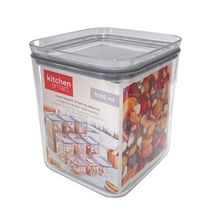 FOOD STORAGE CONTAINER-ACRYLIC-SQUARE-1L