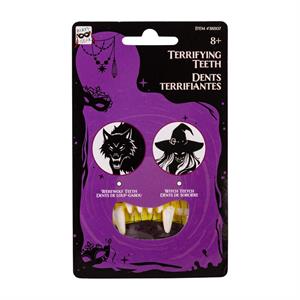 Party Gear Halloween Terrifying Teeth, 2asst, B/C