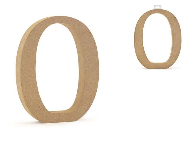 Wood Letters: 5 1/8" MDF Standing O