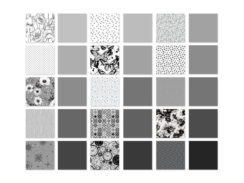 Cardstock: 12"x12" Color Theme Stack Pad x30 Double-Sided 230GSM B) Classic