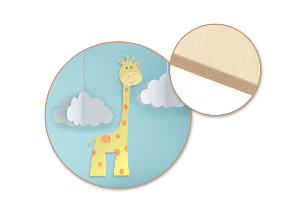 Wood Decor: DIY Laser-Etched Paintable Wall Plaques G) Giraffe