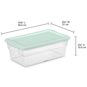 Shoe Box with Crisp Green Lid 5 Pack