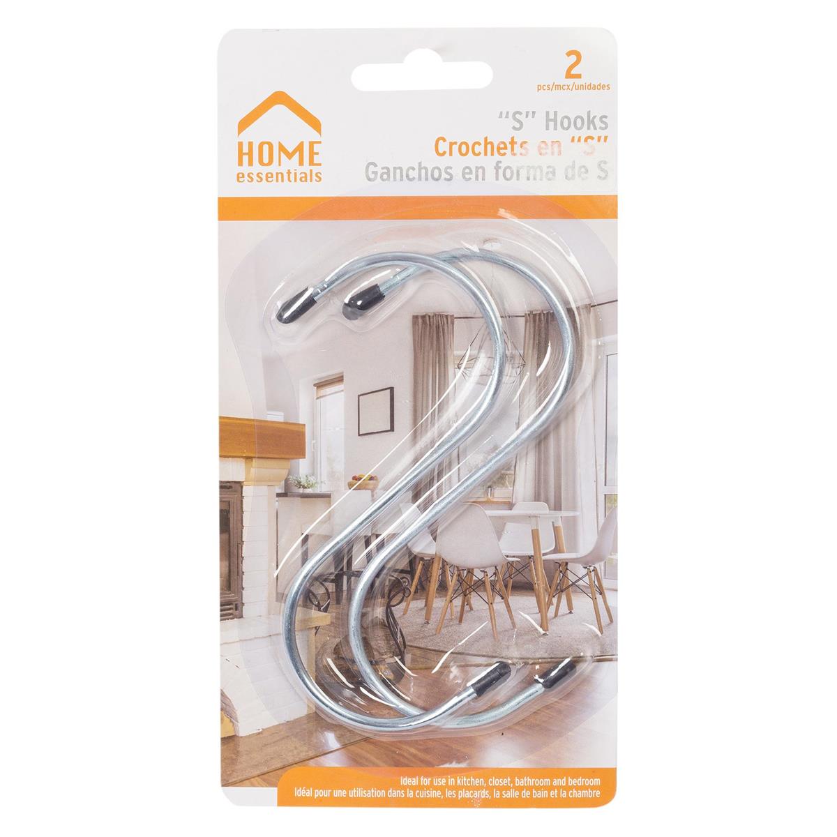 H.E. 2-pc 5" S Hooks, b/c Hold up to 10 lbs