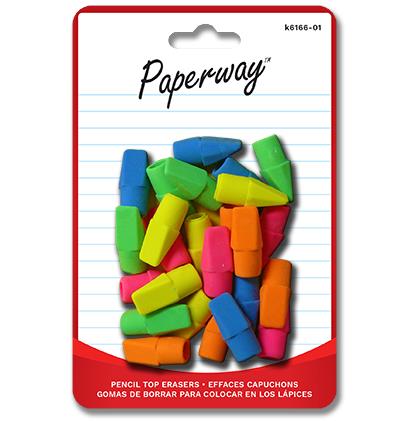 25 ERASERS - PENCIL TOPS