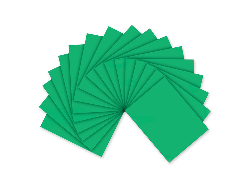 Fun Foam Sheets: One 9"x12" - 2mm(T) Barcoded Sheets C) Emerald Green