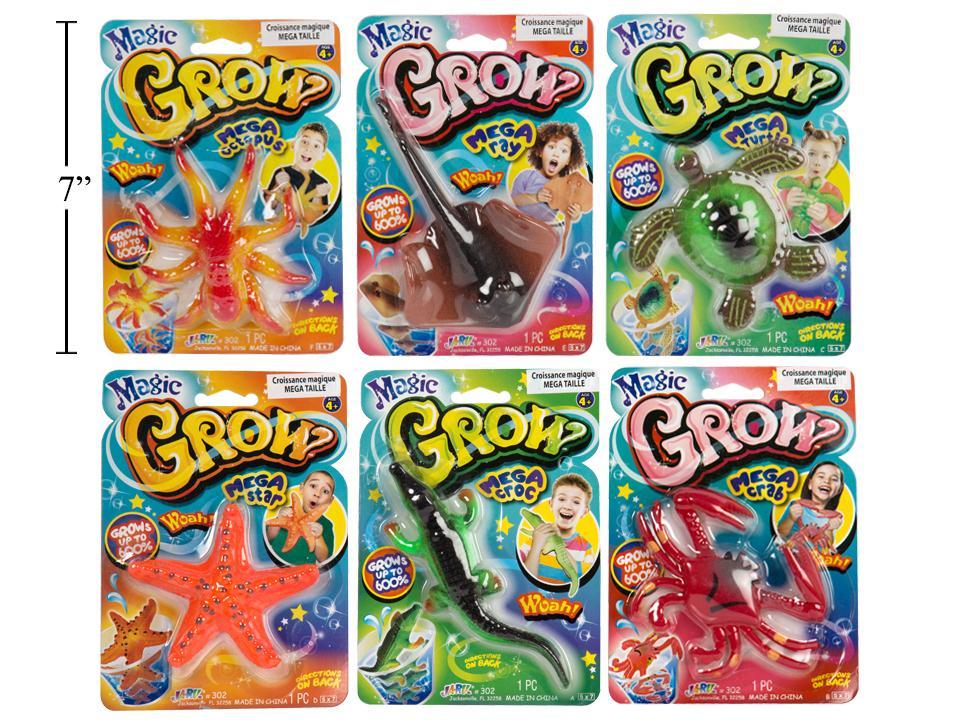 Magic Grow Mega Size, 6 Asstd Style , Blistercard,(CS)