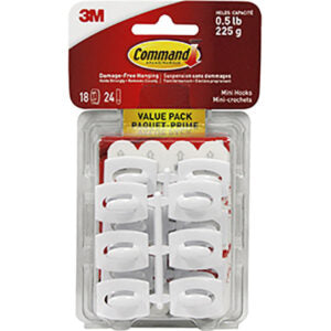 Command Mini Hooks Value Pack 18Pc