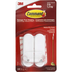Command Wire Hook Medium 2Pk