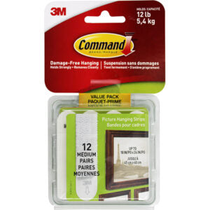 Command Picture Hanging Strips Med 6 Pairs