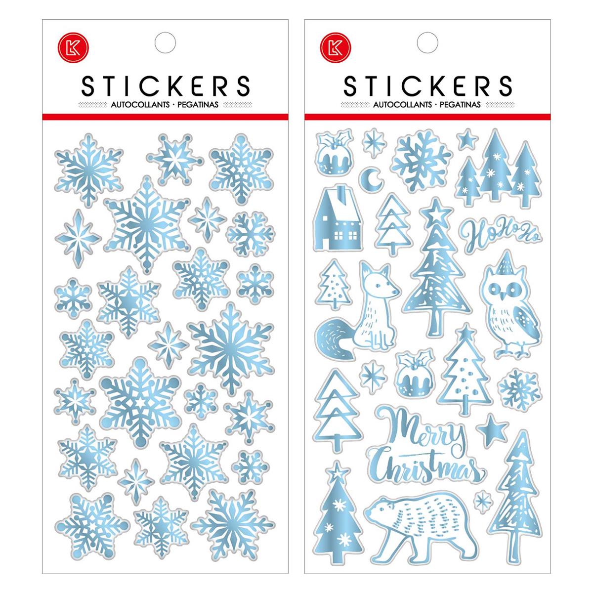 S.Secrets Xmas Epoxy Stickers, 2/s, pbh