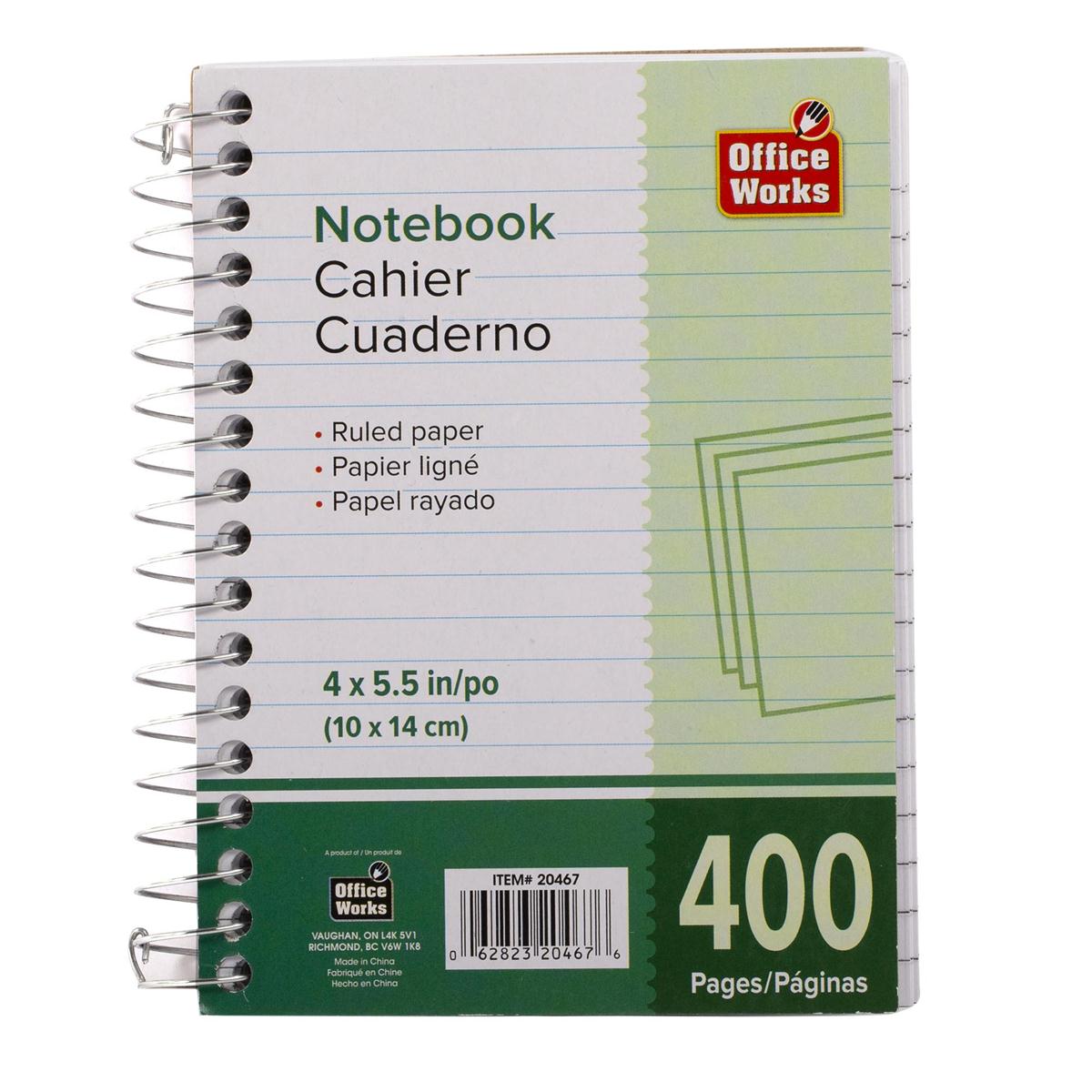 O.WKs. 400-P 5.5x4" Chubby Notebook