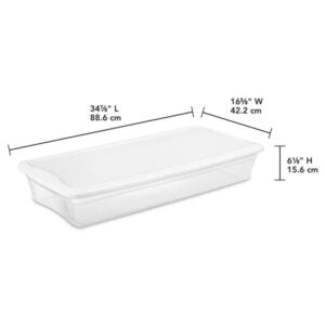 See Through Storage Box with Lid Underbed