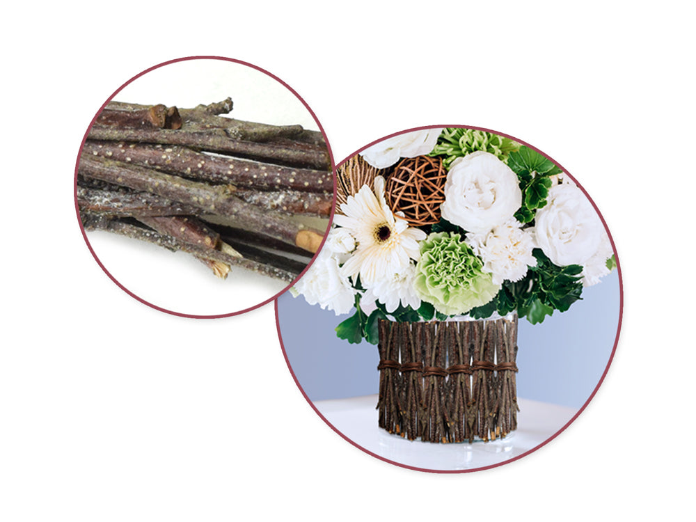 Craft Decor Dried Naturals: 3" Mini Twig Bundles 8pc A) Natural