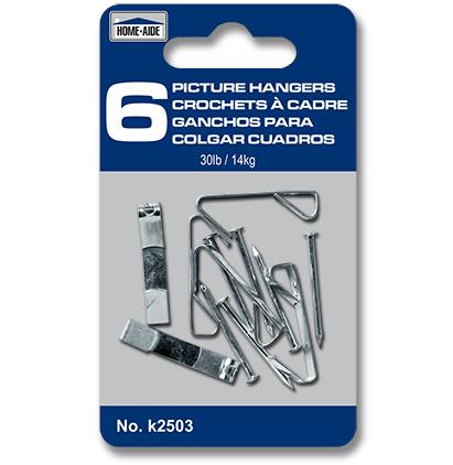 PICTURE HANGERS - 6, 30 LB