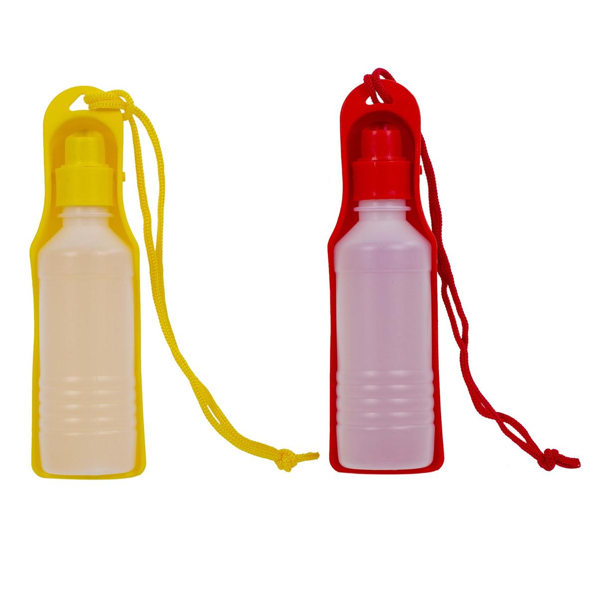 PAWS. 250ml Travelling Pet Water Bottle, 2 col.(Orange, Green)