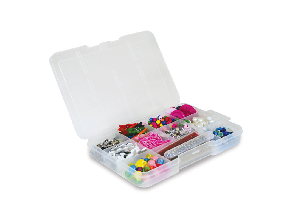 Craft/Bead Storage: 7"x4.75"x0.9" Organizer Box w/Lid