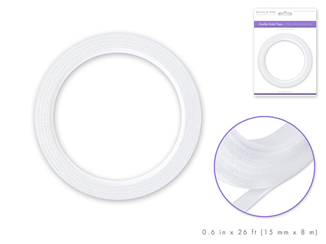 Paper Craft Tape: 15mm Double-Side Adhesive x8m Acidfree