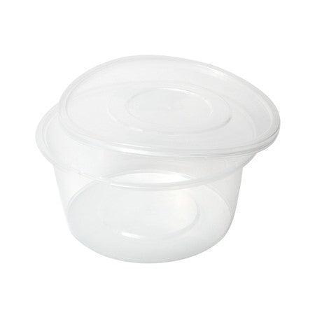 ROUND CLEAR TAKE OUT PP CONTAINER 1250ml w/LID 200/CS