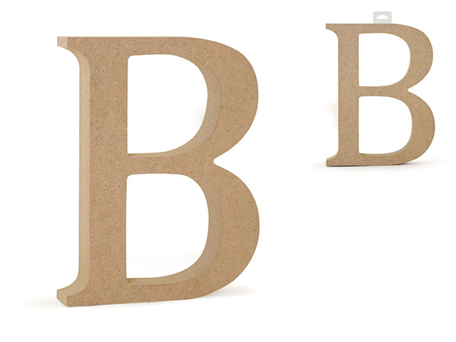 Wood Letters: 5 1/8" MDF Standing B