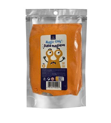 MAGIC CLAY-100G-ORANGE GLITTER 19.8*12*1