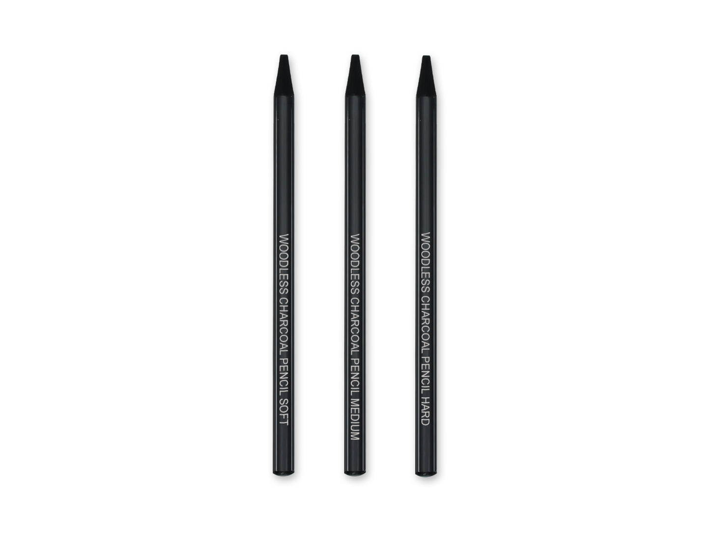 Color Factory Tool: Woodless Charcoal Pencils x3 (Soft/Med/Hard)