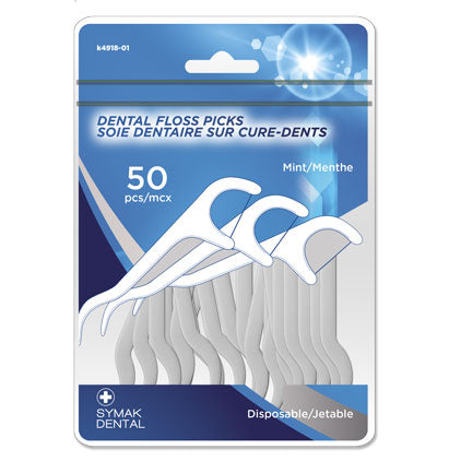 DENTAL FLOSS PICKS - 50PCS