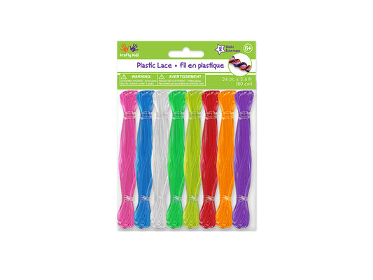 Krafty Kids: Plastic Lacing (Gimp) x8 (19.2m) E) Glow-In-The-Dark