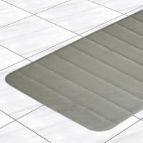 Memory Foam Bath Mat - Anti-skid - Grey 20"x30"