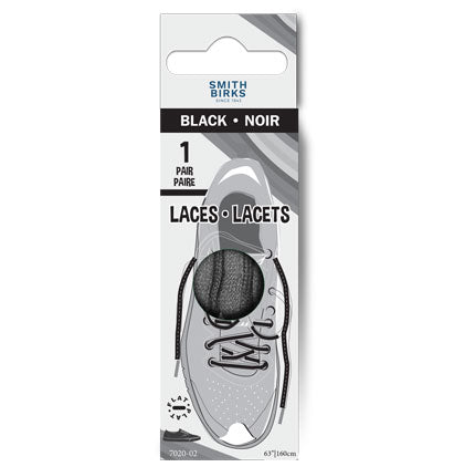 63" LACES - SPORT BLACK