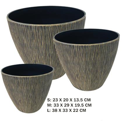 TEXTURE PLANTER-6PC SET-SAND