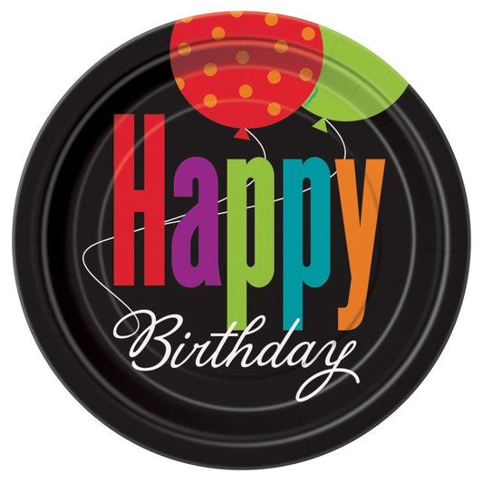 Birthday Cheer Round 9" Dinner Plates  8ct