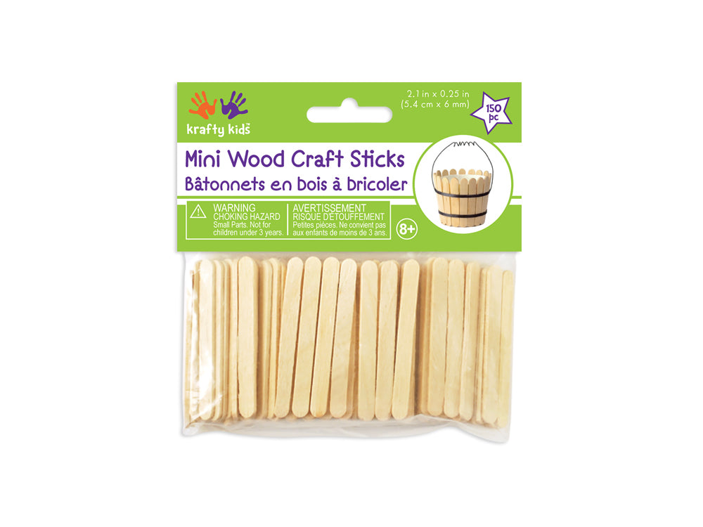 Craftwood: 2 1/8"x1/4" Mini Craft Sticks 150/pk