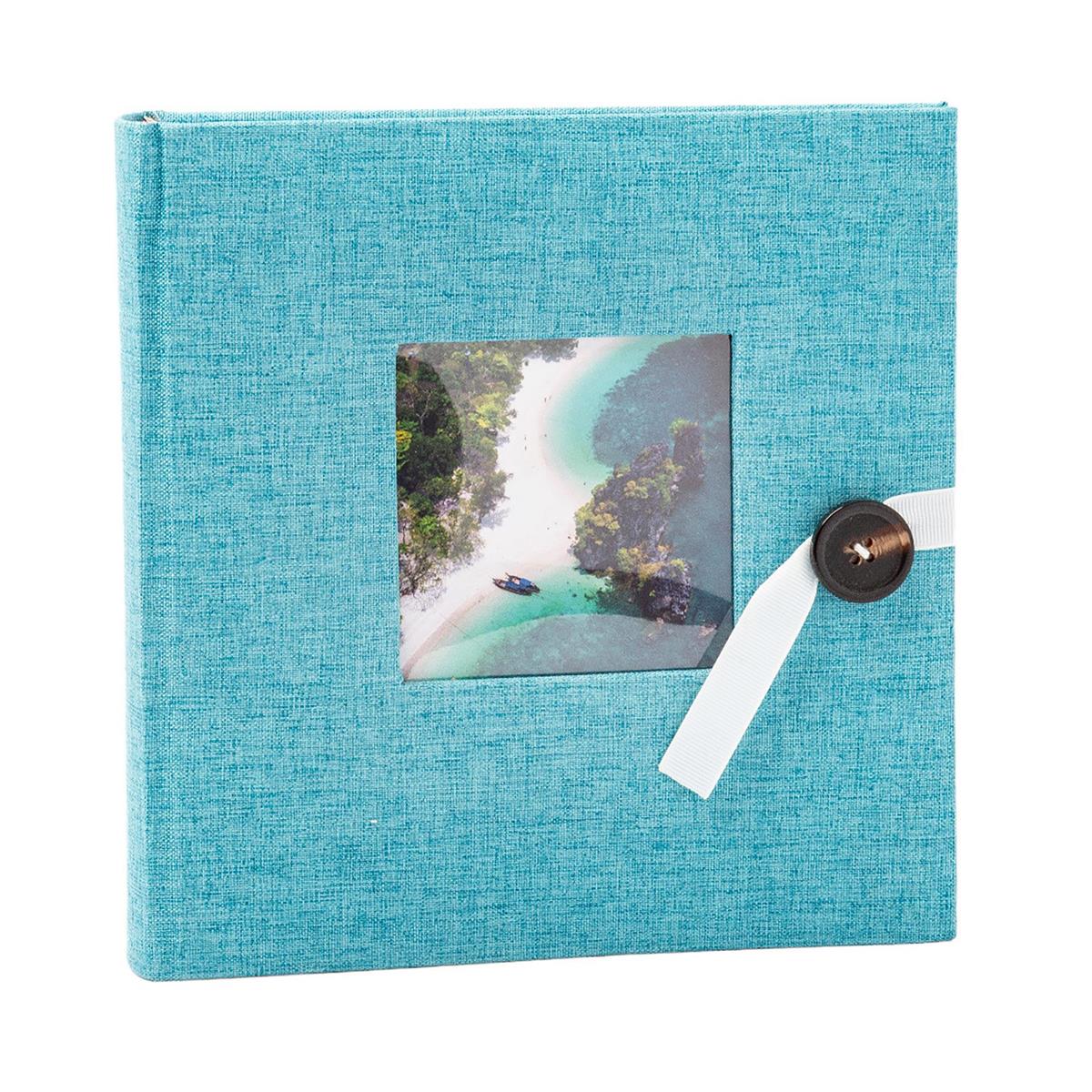 KG Fabric cvr 200Pkt 4X6 Album 2 Up Ribbon closure, 140gsm, PP (AZ)