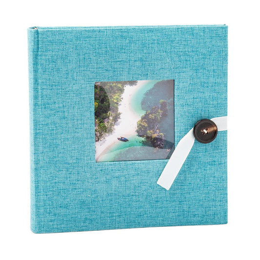 KG Fabric cvr 200Pkt 4X6 Album 2 Up Ribbon closure, 140gsm, PP (AZ)