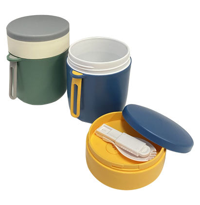 LUNCH BOX WITH UTENSIL-5800ML 9.3*9.3*12.3(CM)