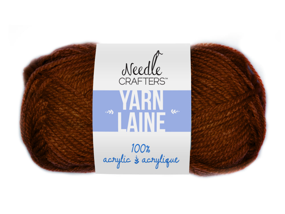 Needlecrafters: 50g Acrylic Yarn Standard Ball Dyed Q) Caffé