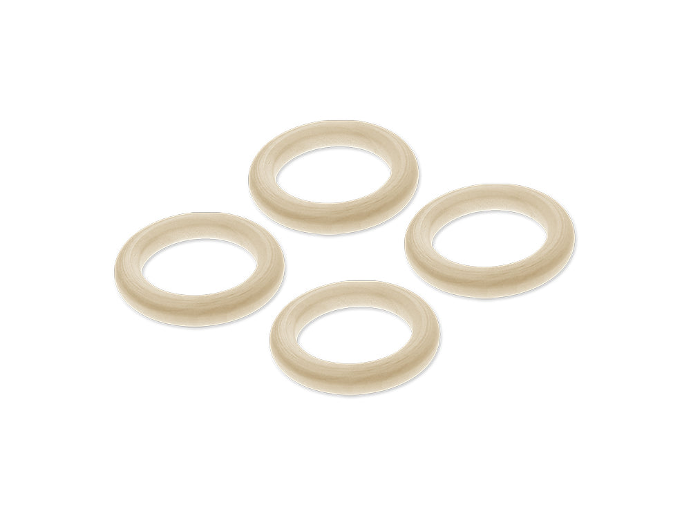 Craftwood: 60mm Craft Rings x4 Natural