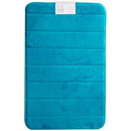 MICROFIBRE BATH MAT-TURQUOISE 20X30