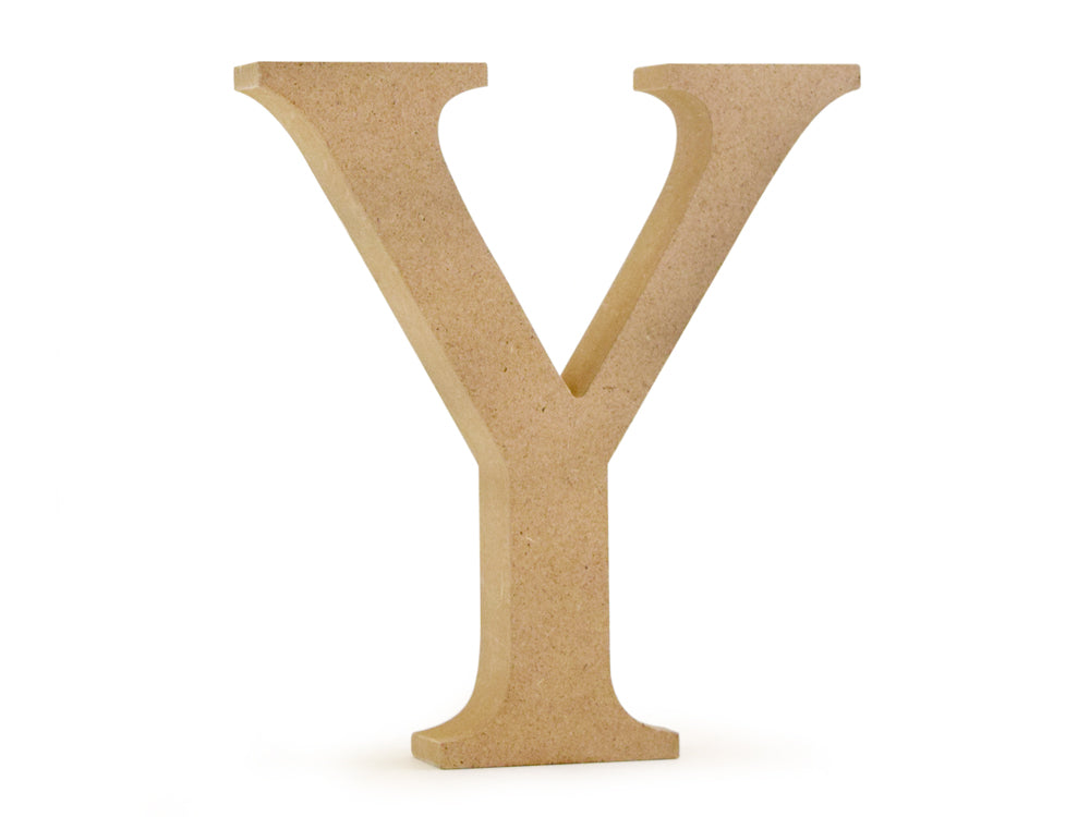 Wood Letters: 5 1/8" MDF Standing Y