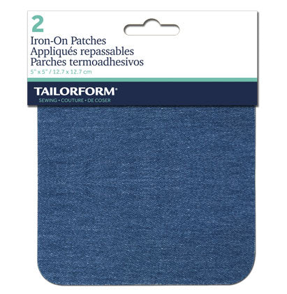 DENIM KNEE PATCH FADED BLUE
