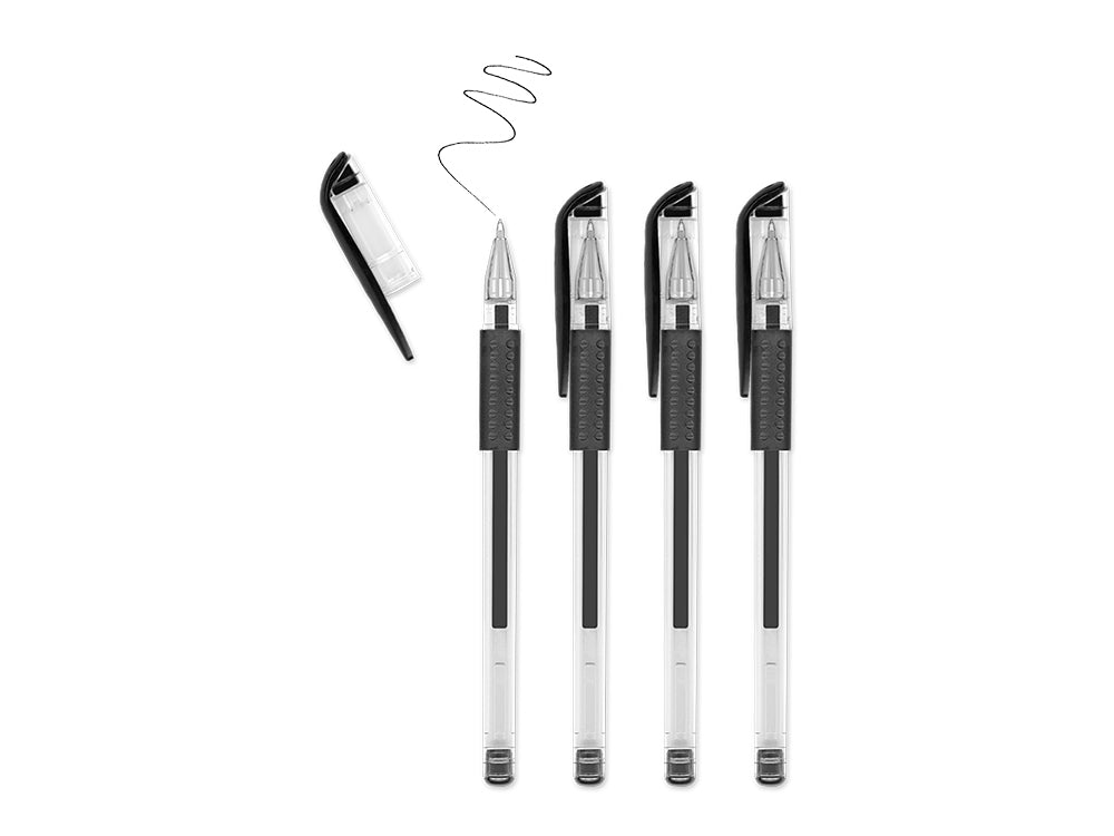 Scrapbook Gel Pens: 4/pack Acidfree Assorted PhotoSafe A) All Black