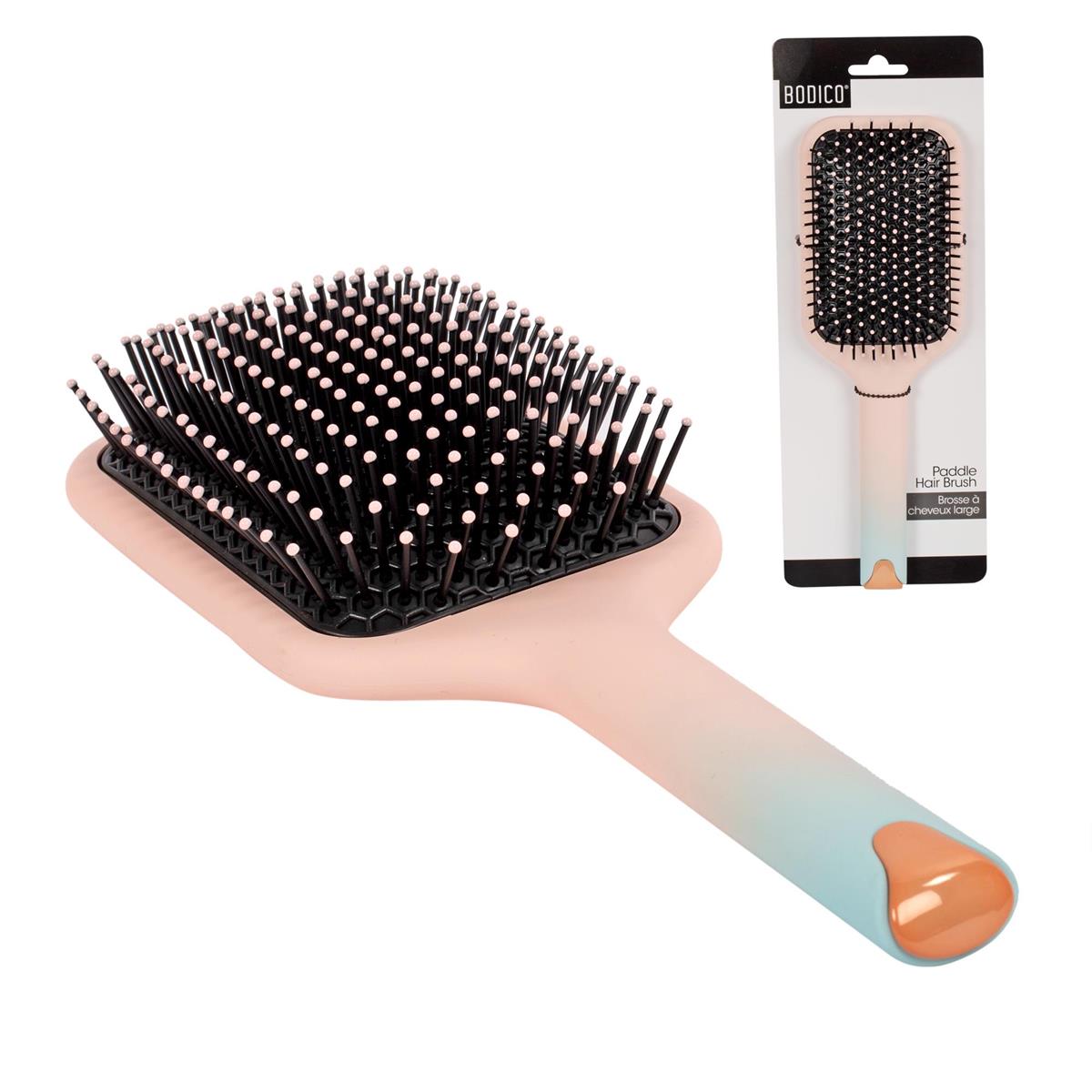 Bodico, Paddle Hair Brush, ombre, backing card