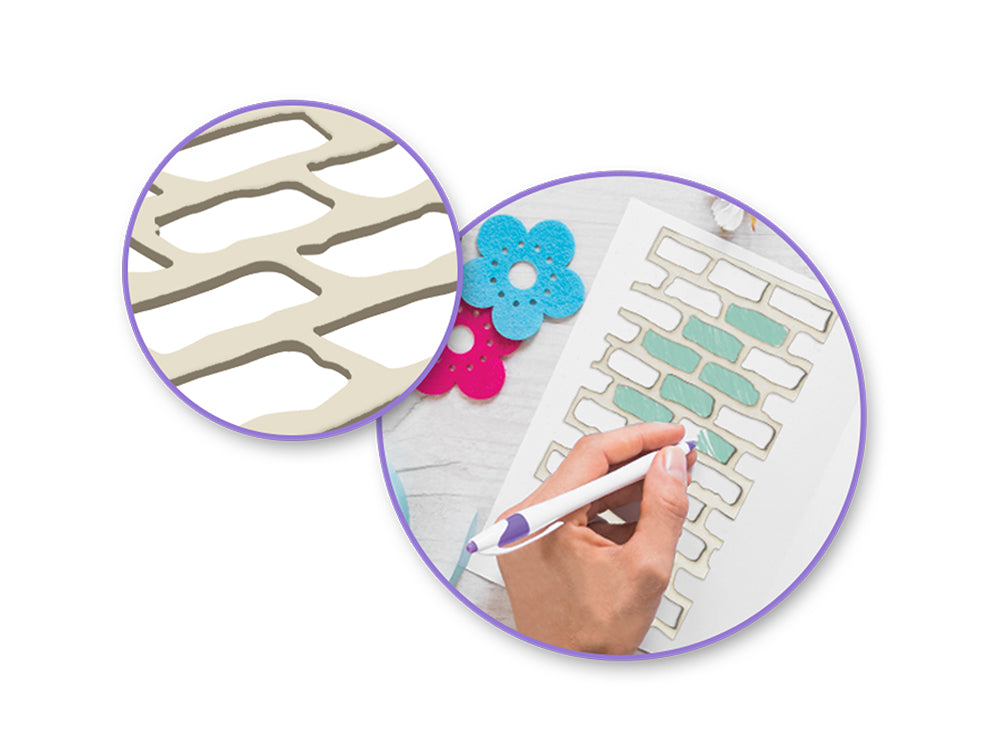 Paper Craft Emb: Laser-Cut Primed Chipboard Accents A) Brick