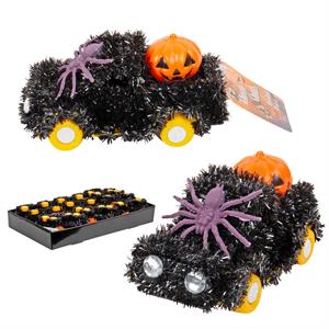 G.Ghouls 5.7" Hween 3D Tinsel Truck w/Pumpkin & Spider Décor,12/PDQ,cht