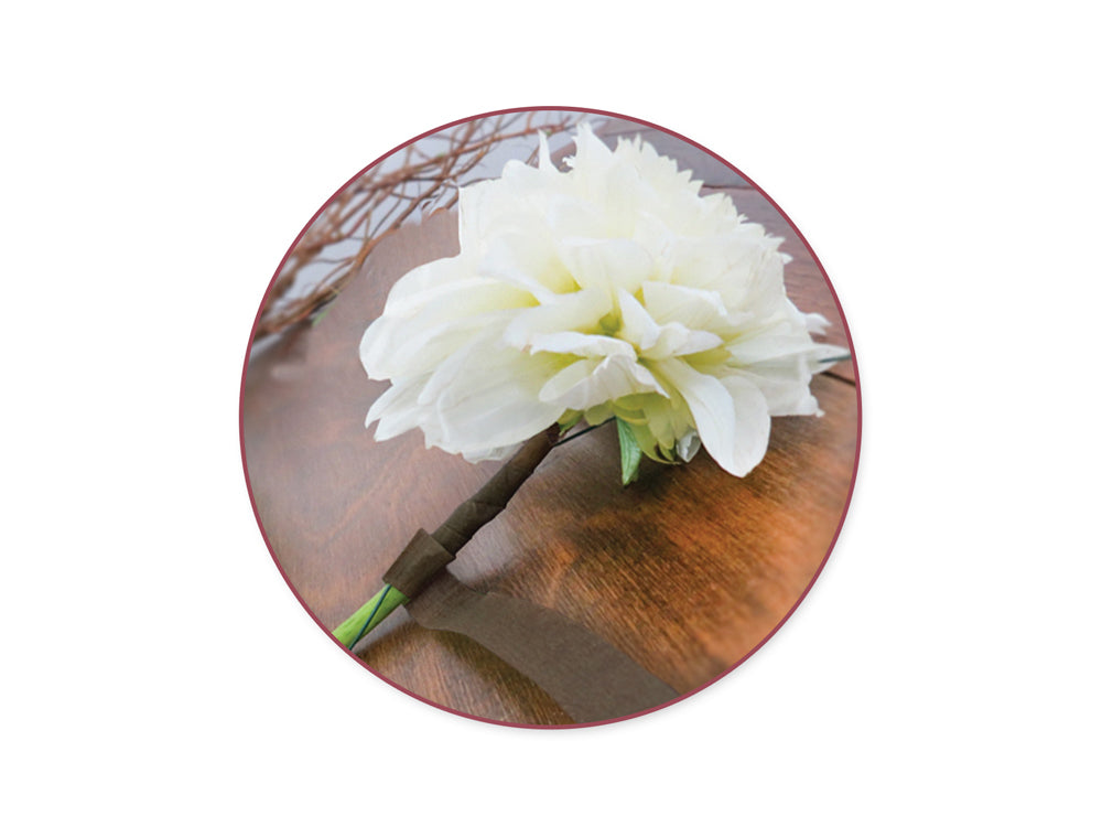 Floral Tape Stem Wrap: 1/2" x 20yds B) Brown