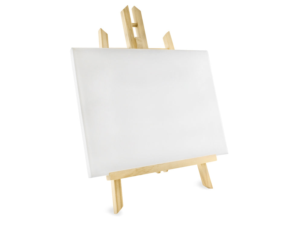 Stretch Artist Canvas: 9"x12" (23x30.5cm) on Wooden Easel