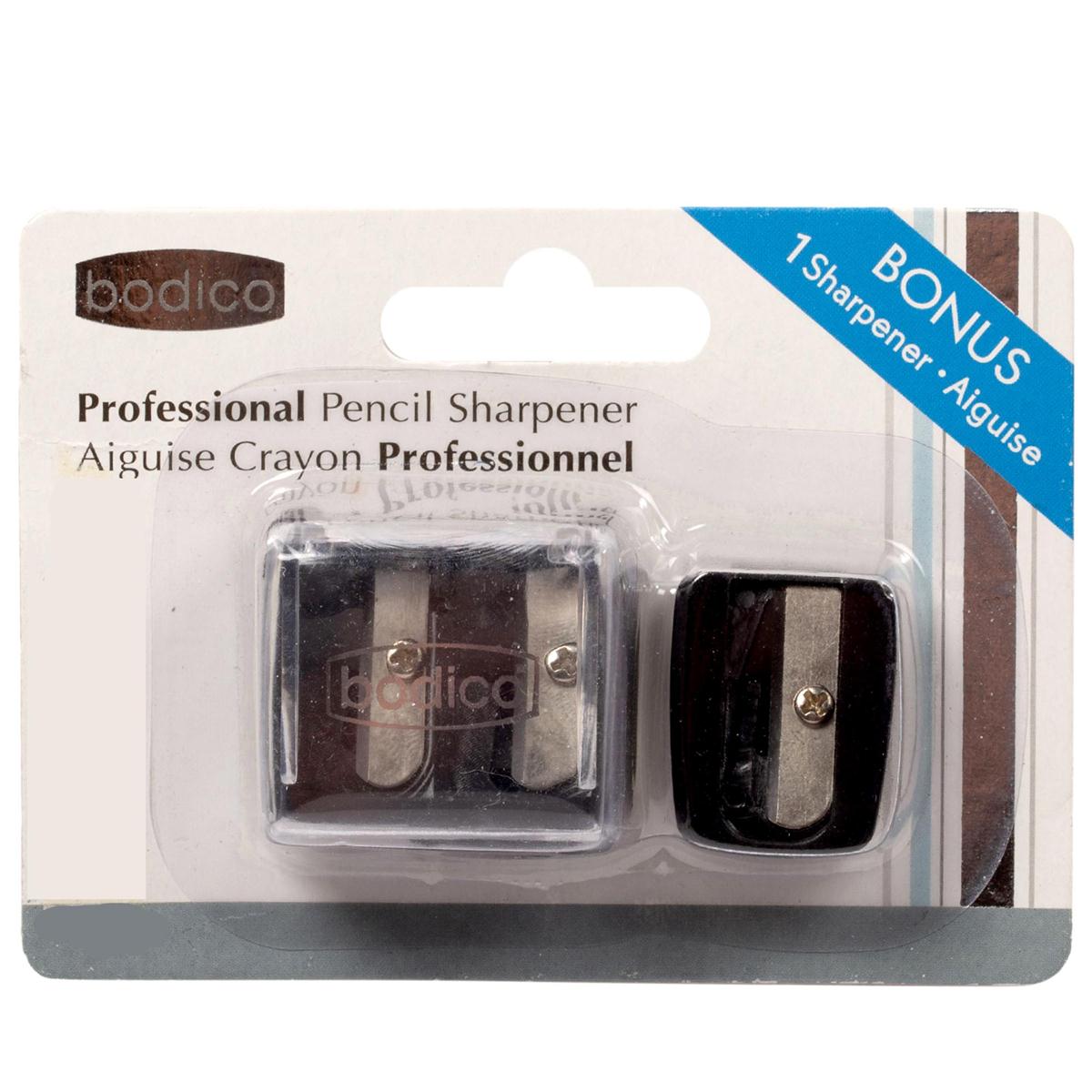 Bodico Pro Pencil Sharpener Set, Multi Sizes, b/c, logo on lid(HZ)