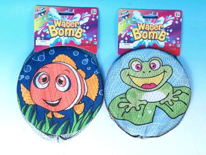 WATER BOMB (3) 7.5" SPLASH DISC W /SEWN-IN LABEL