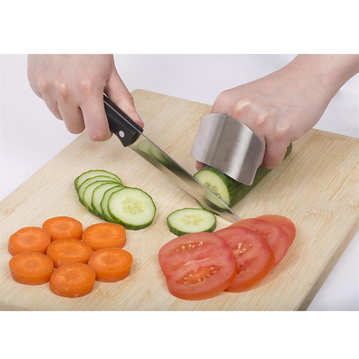 L.Gourmet Finger Guard, Stainless Steel, clamshell (DCS)