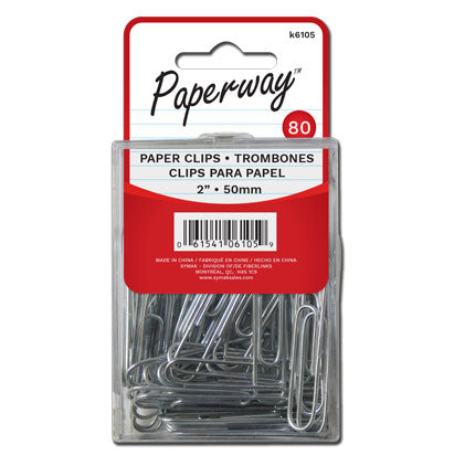 80 PAPER CLIPS - 50mm
